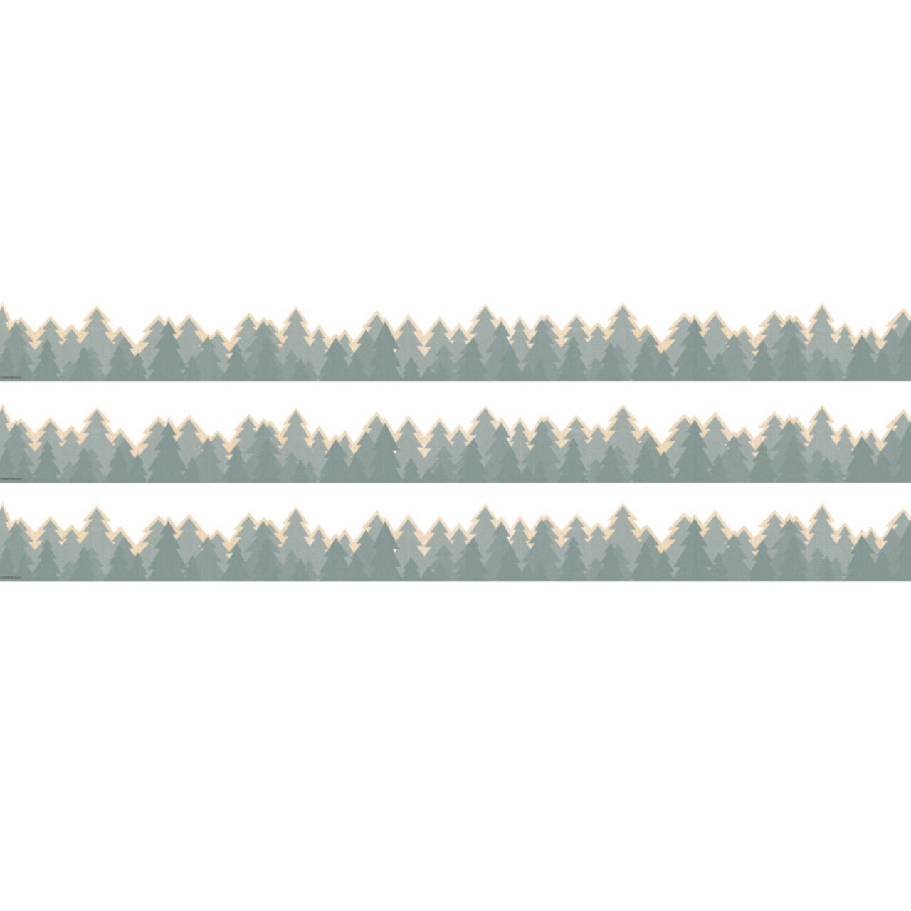 Moving Mountains Road Trip Trees Die-Cut Border Trim, 35 Feet Per Pack, 3 Packs